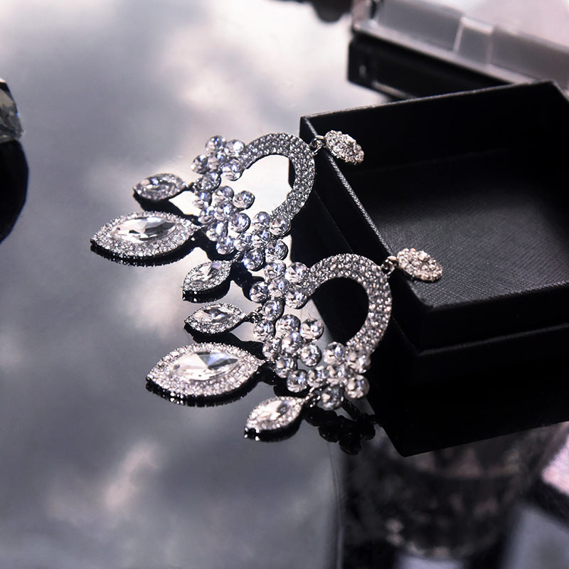 Flower Large Statement Earrings