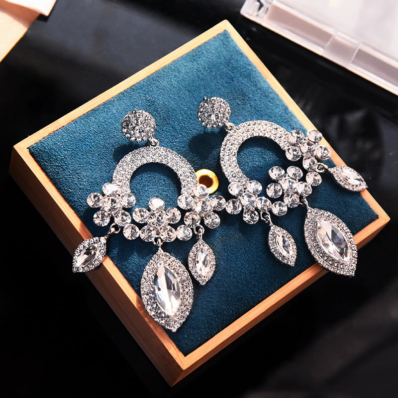 Flower Large Statement Earrings