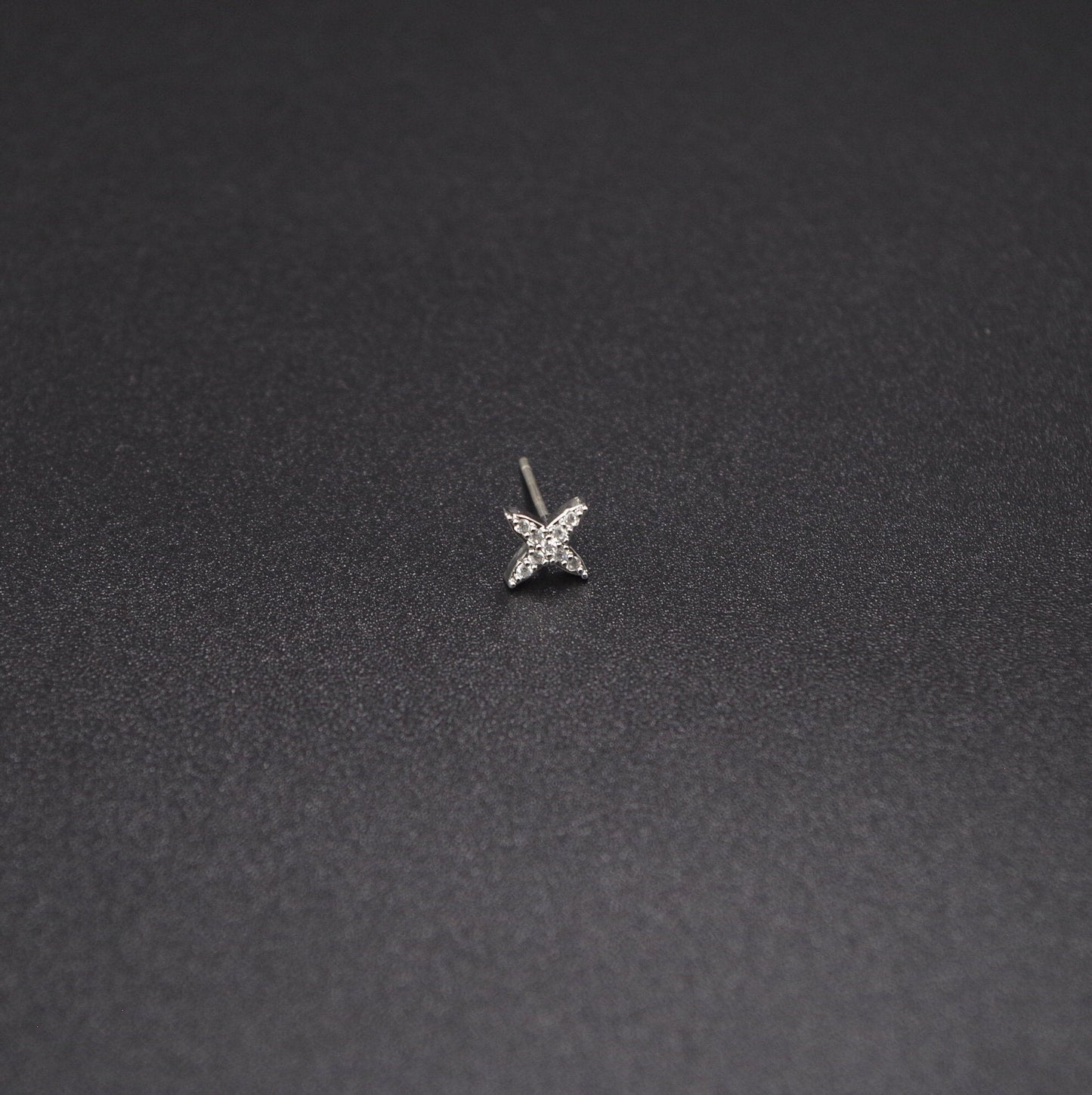 Planet & Star Asymmetric Stud Drop Earrings