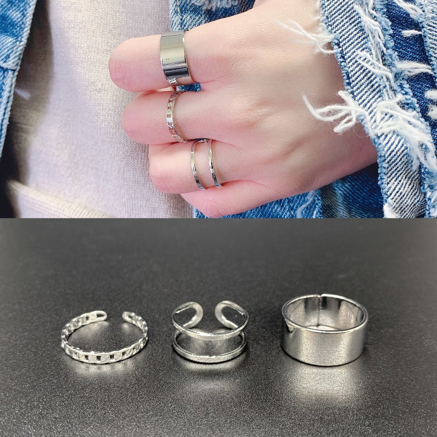 Boho Ring Set ( 3 pcs)