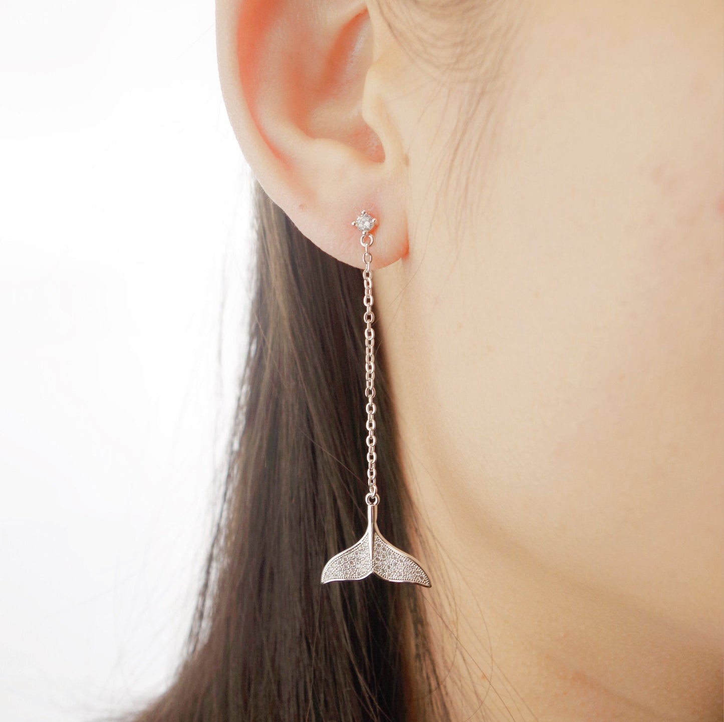 Mermaid Tail Drop Earrings