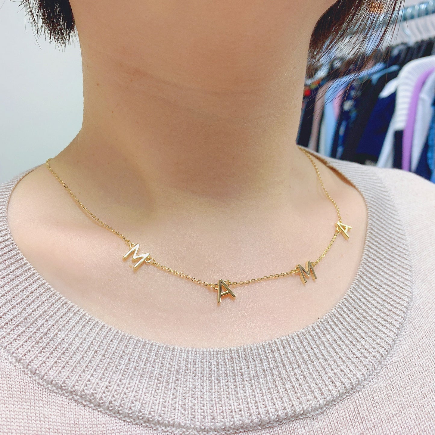 Mama Letter Necklace