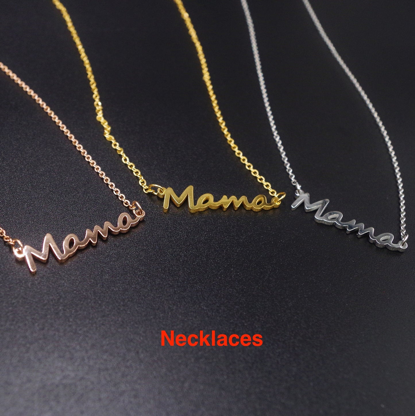 Mama Letter Necklace & Bracelet
