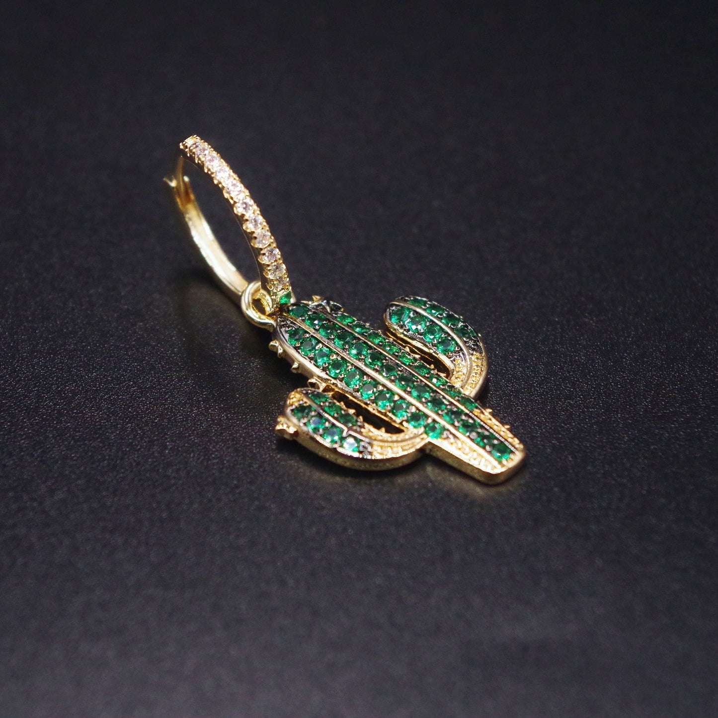 MIsmatch Cactus Hoop Earrings
