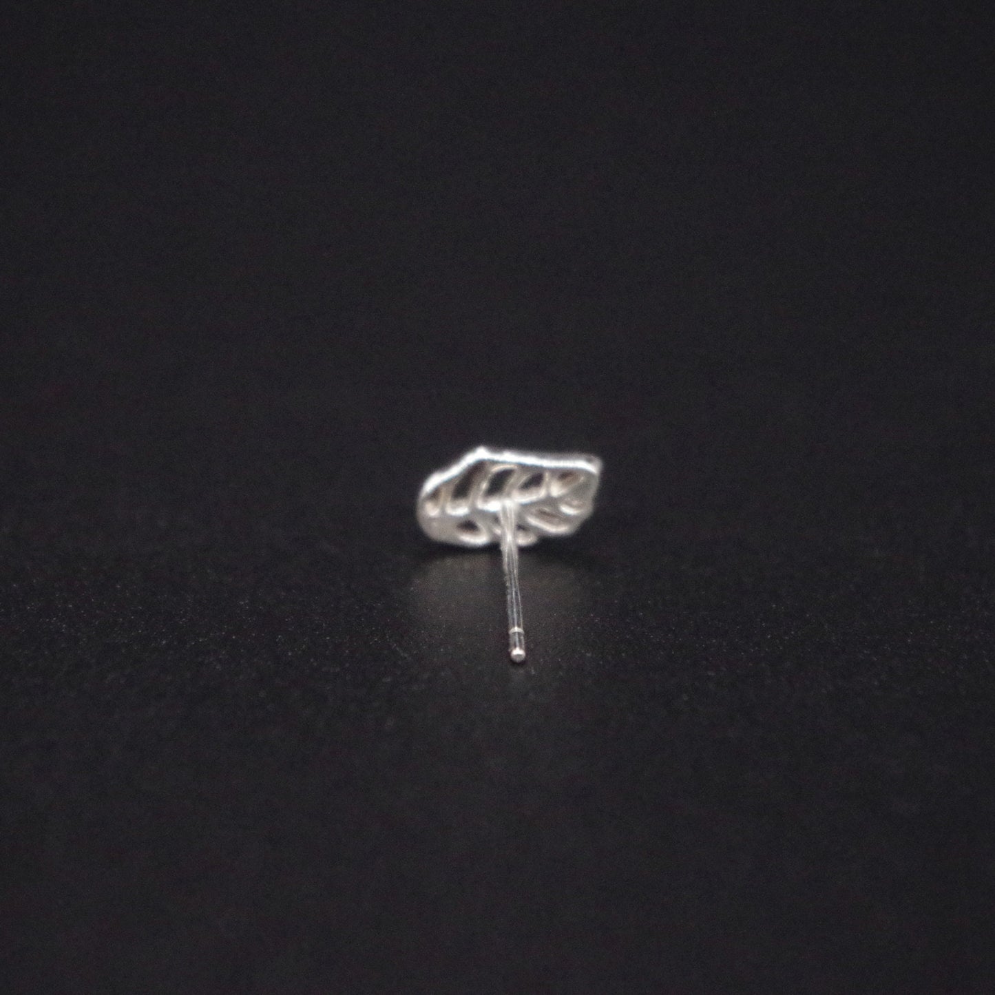 Silver Filled Little Leaf Stud Earrings