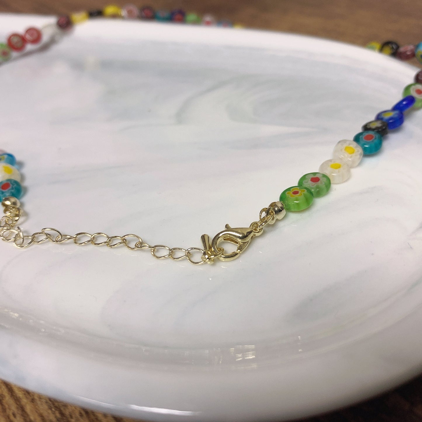 Daisy Boho Beaded Necklace