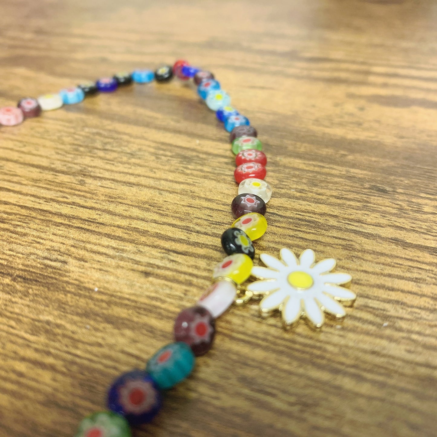 Daisy Boho Beaded Necklace