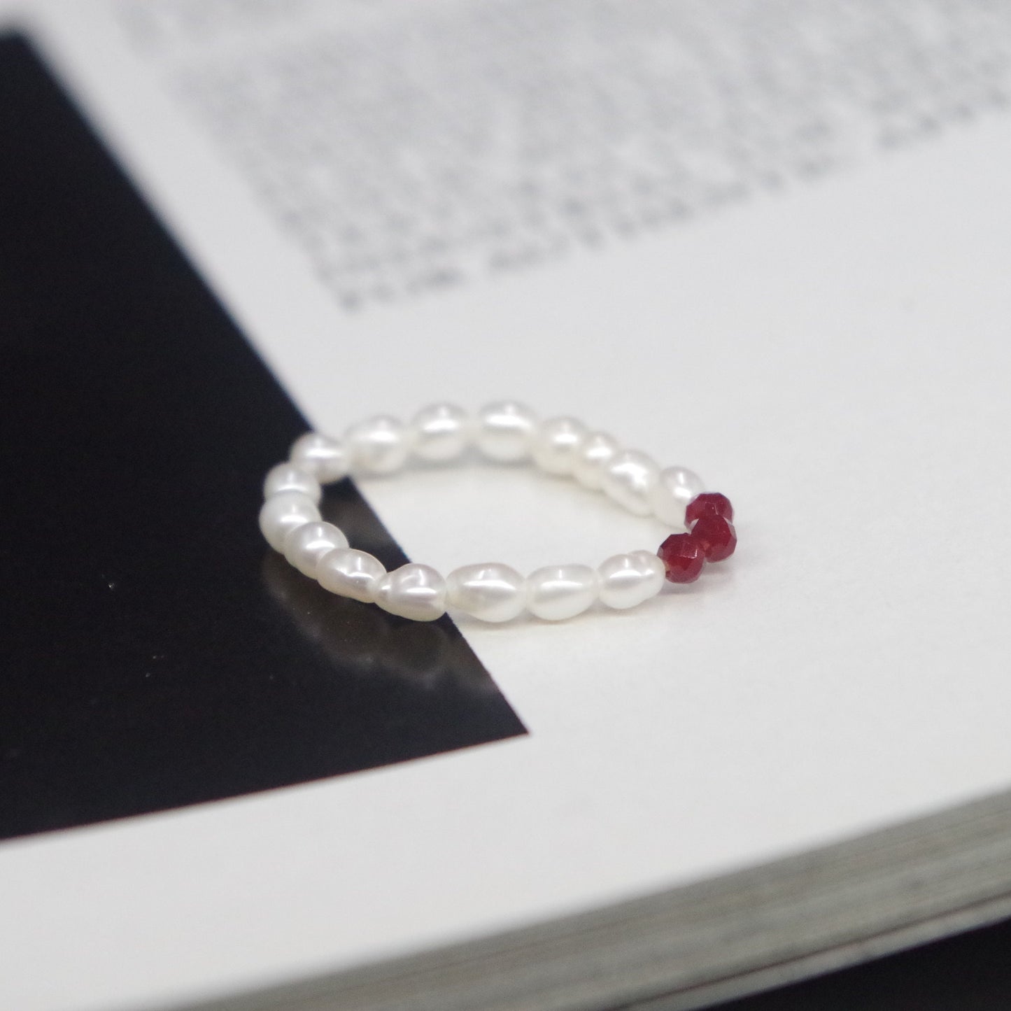 Freshwater Pearl Beaded Stretch Ring