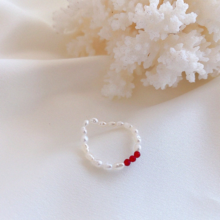 Freshwater Pearl Beaded Stretch Ring