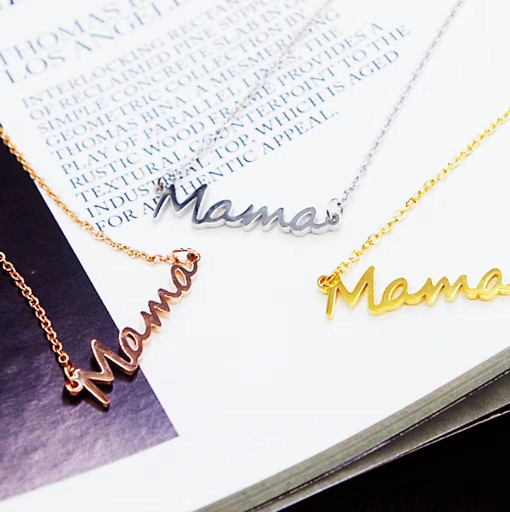 Mama Letter Necklace & Bracelet